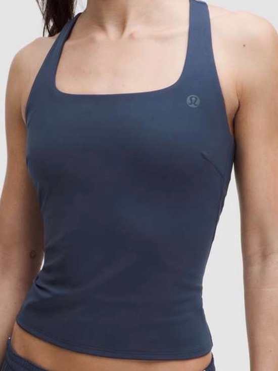 lululemon athletica Tops - Lululemon Lightweight Tennis Tank Shade Blue Size 6 NWT Built-In Bra